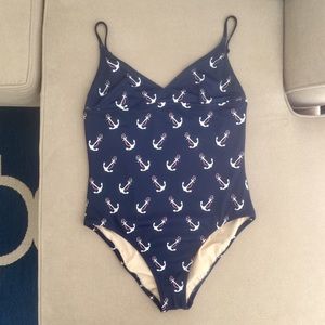 NWT J. Crew Factory Nautical Swimsuit